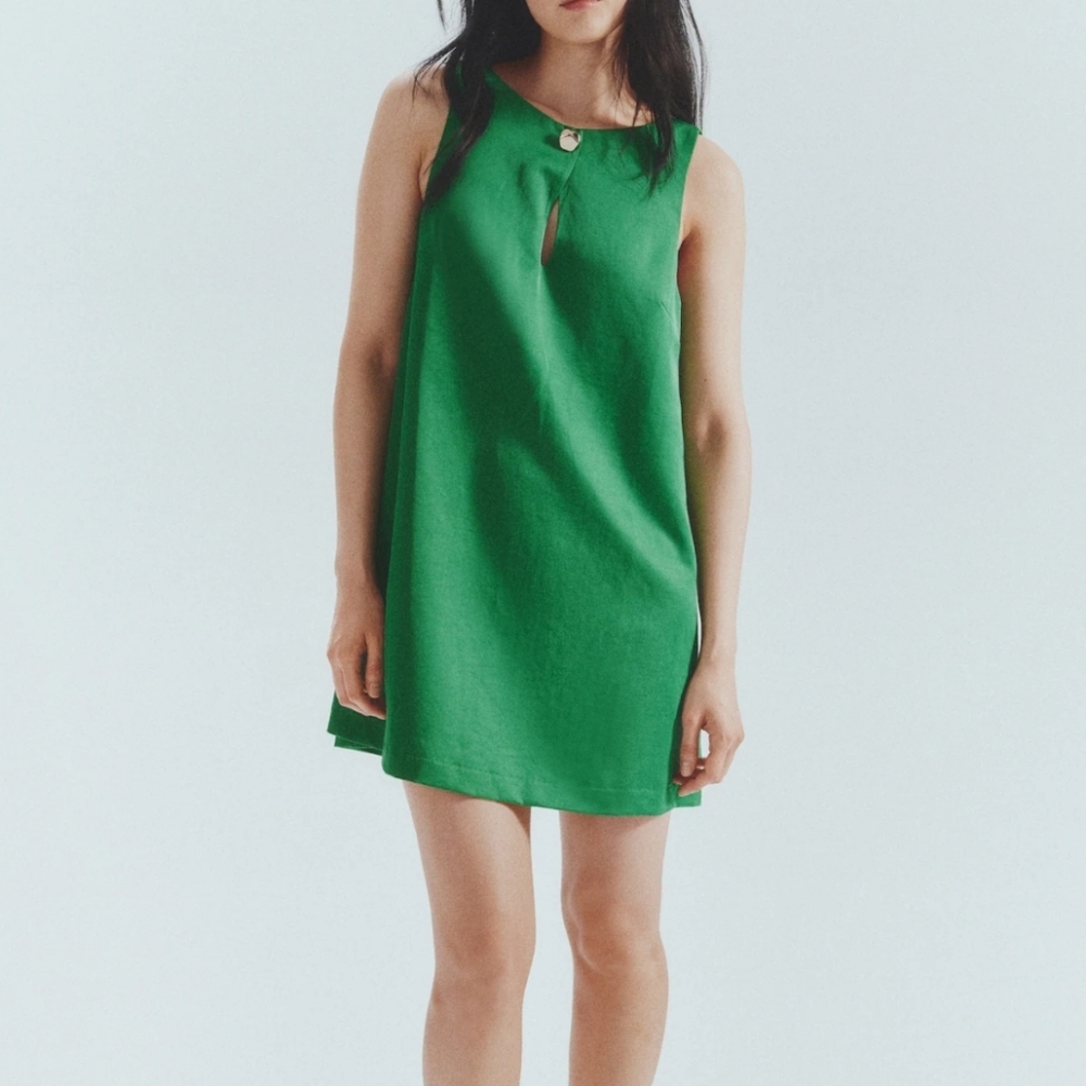 A-Line Dress Green